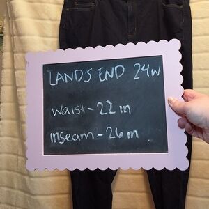 Lands End Straight Leg Jeans 24w
